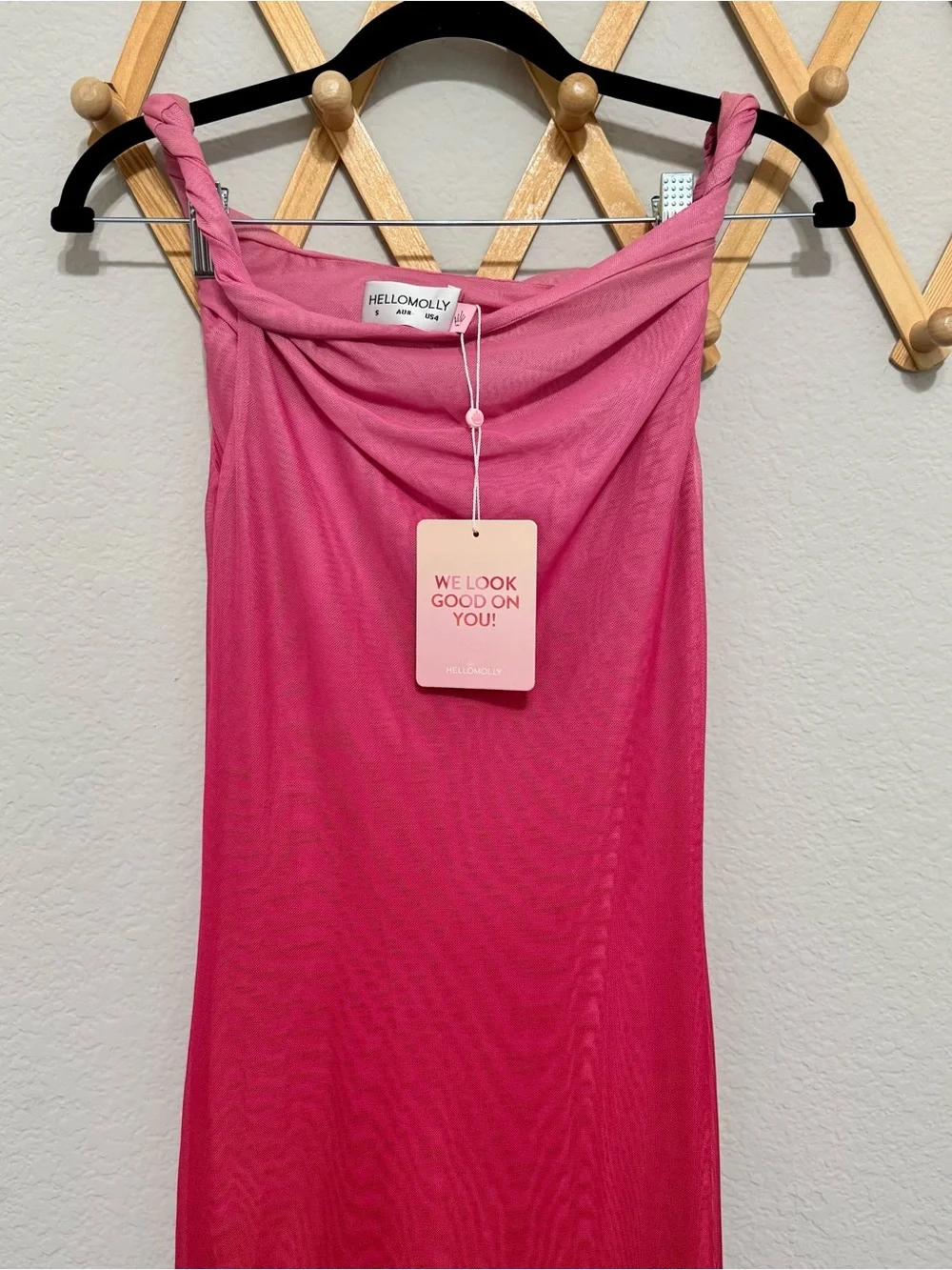 NWT! Hello Molly Palette at Night Pink Ombré Maxi Dress Size 4